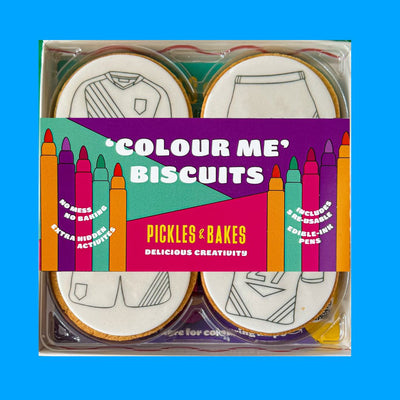 Football Kits Colour Me Biscuits